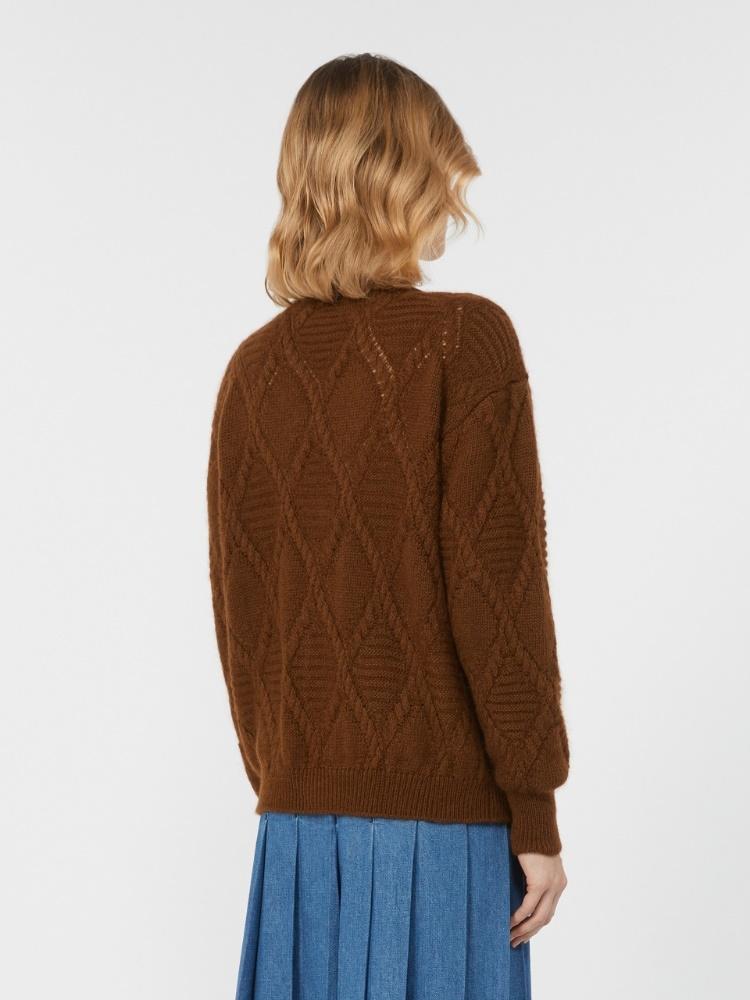 Cardigan in filato di misto mohair<BR/> BOLERO 004 WEEKEND 