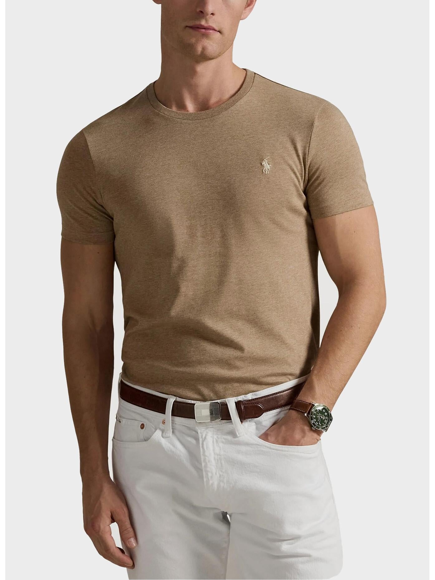 T-shirt in cotone mezza manica 710671438 286 RALPH LAUREN 