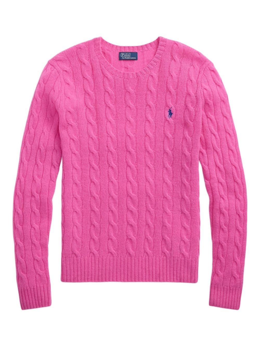 Maglia in misto lana cashmere a trecce 211971865 008 RALPH LAUREN 