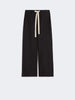 Pantalone coulisse in cotone - Nero