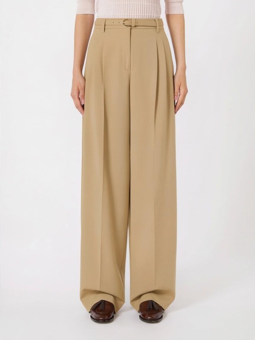 Pantalone fluido in lana MSTBACIO 002 MAX MARA STUDIO 