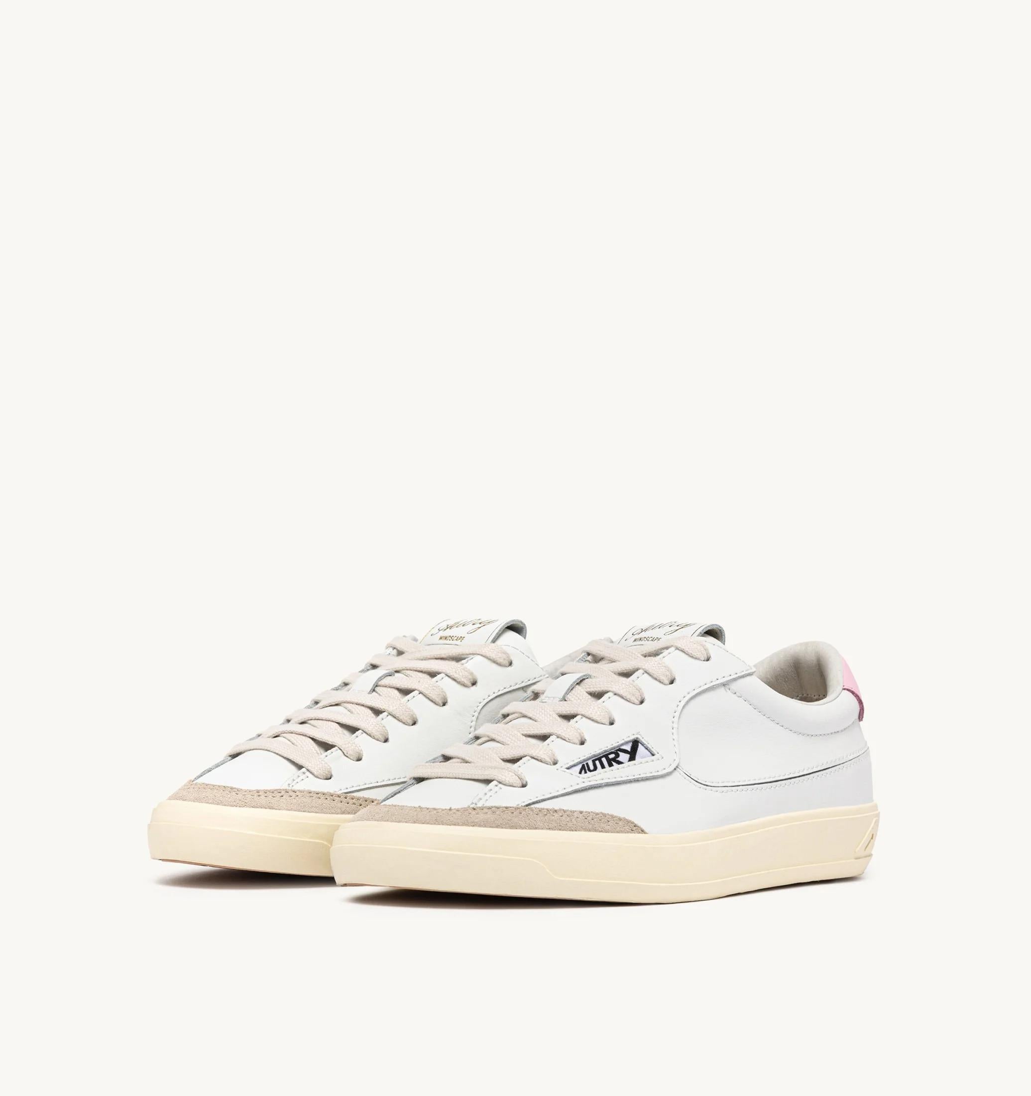 SNEAKERS WINDSCAPE LOW IN PELLE BIANCA E FAIRY TALE<BR/> SCLW UK04 AUTRY ACTION SHOES 