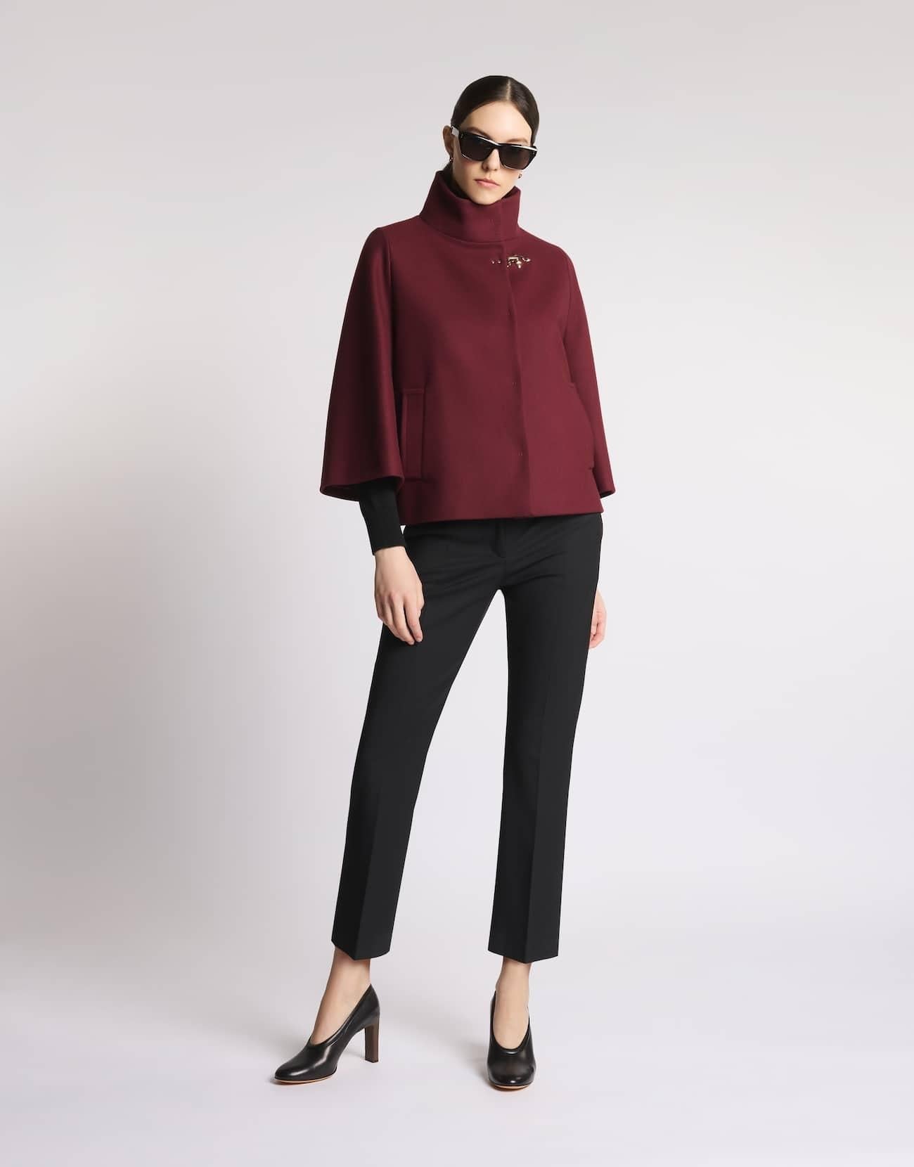 Cappa in Panno di Lana<BR/> NAW12514490SGL R004 FAY 