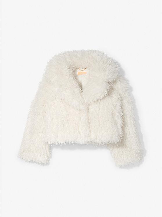 Giacca cropped in pelliccia sintetica<BR/> MF520J3JSP 110 MICHAEL KORS 