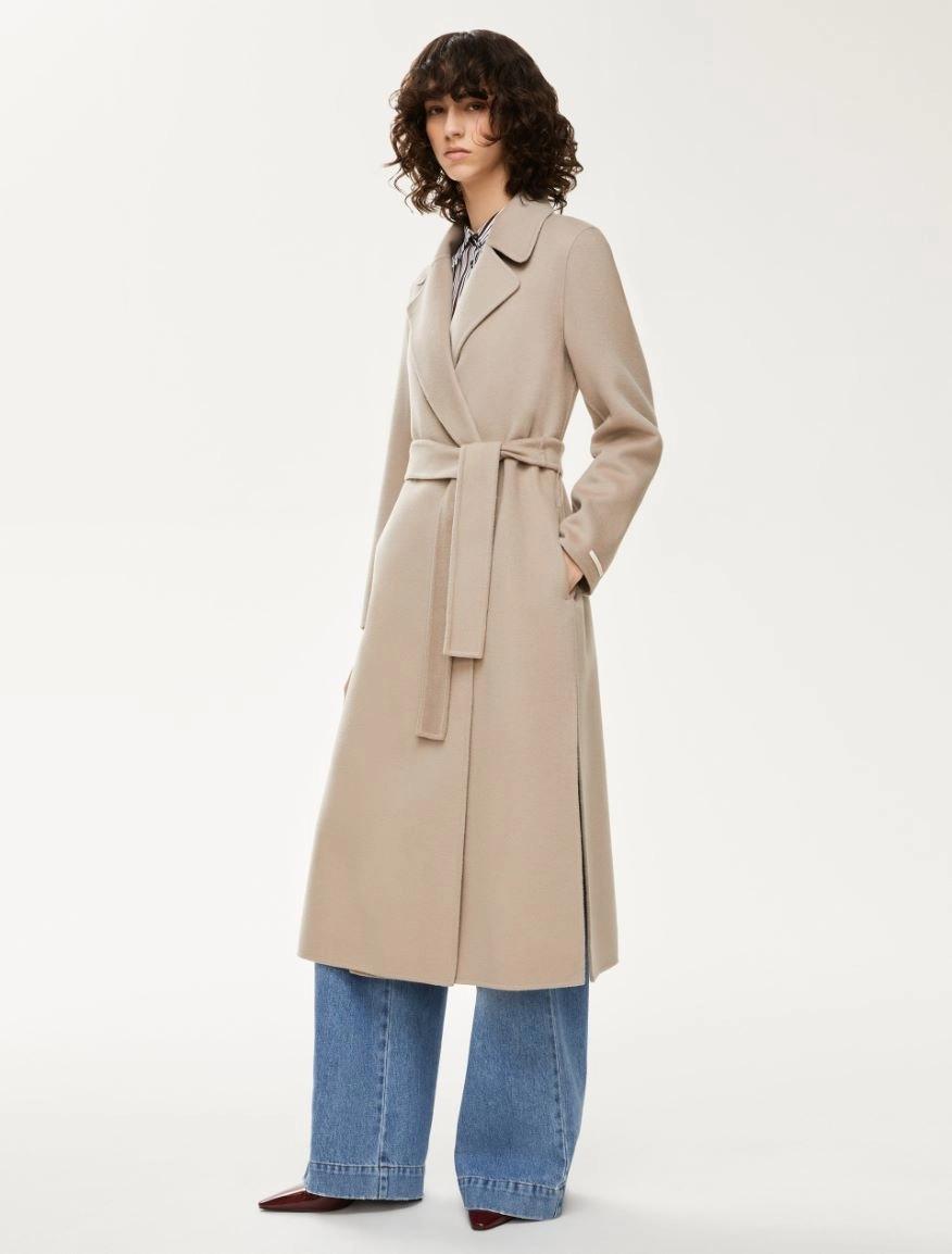 Cappotto a vestaglia in misto lana REUS 002 IBLUES 