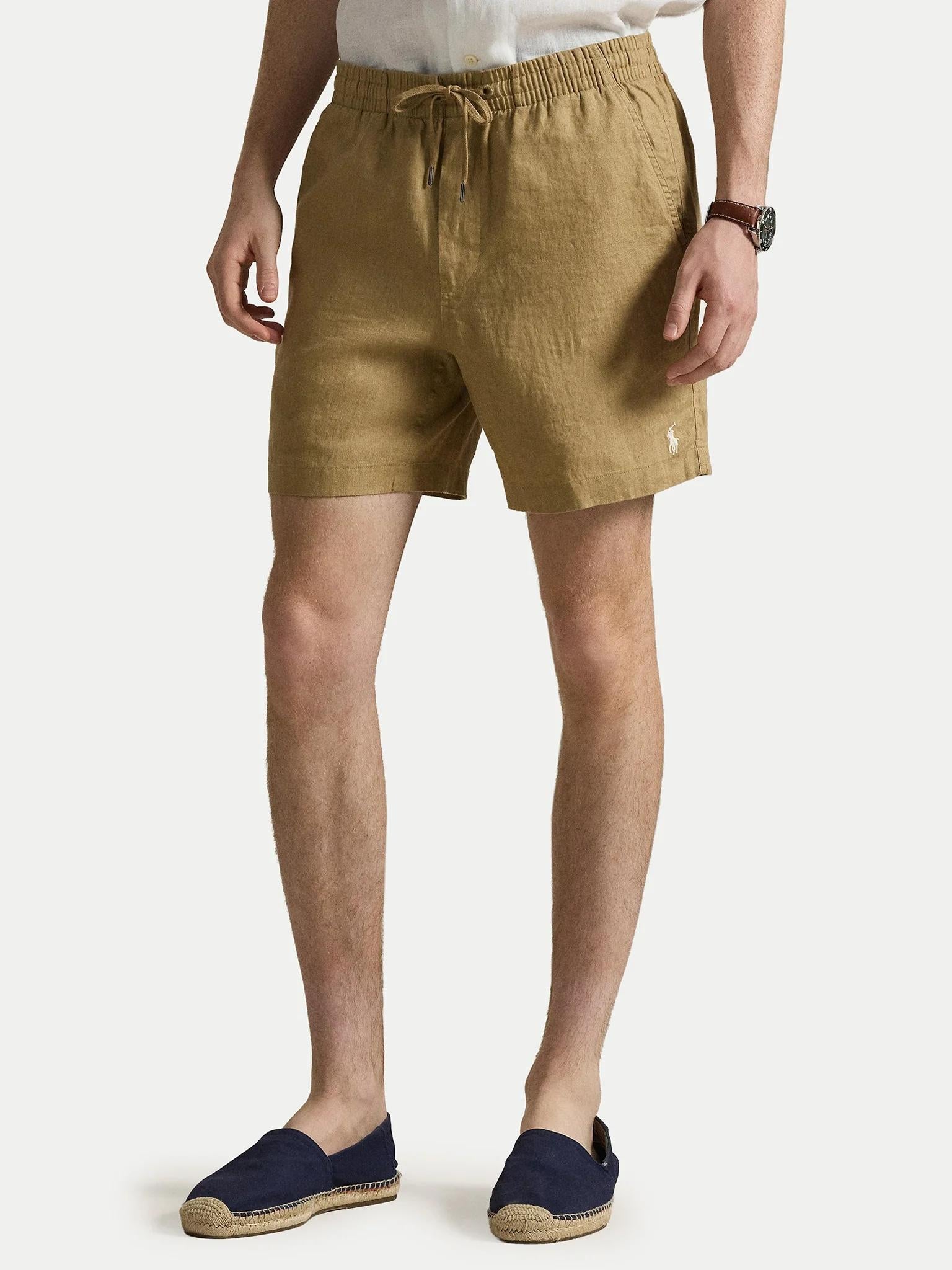 Pantaloncini puro lino con coulisse 710P08205 503 RALPH LAUREN 