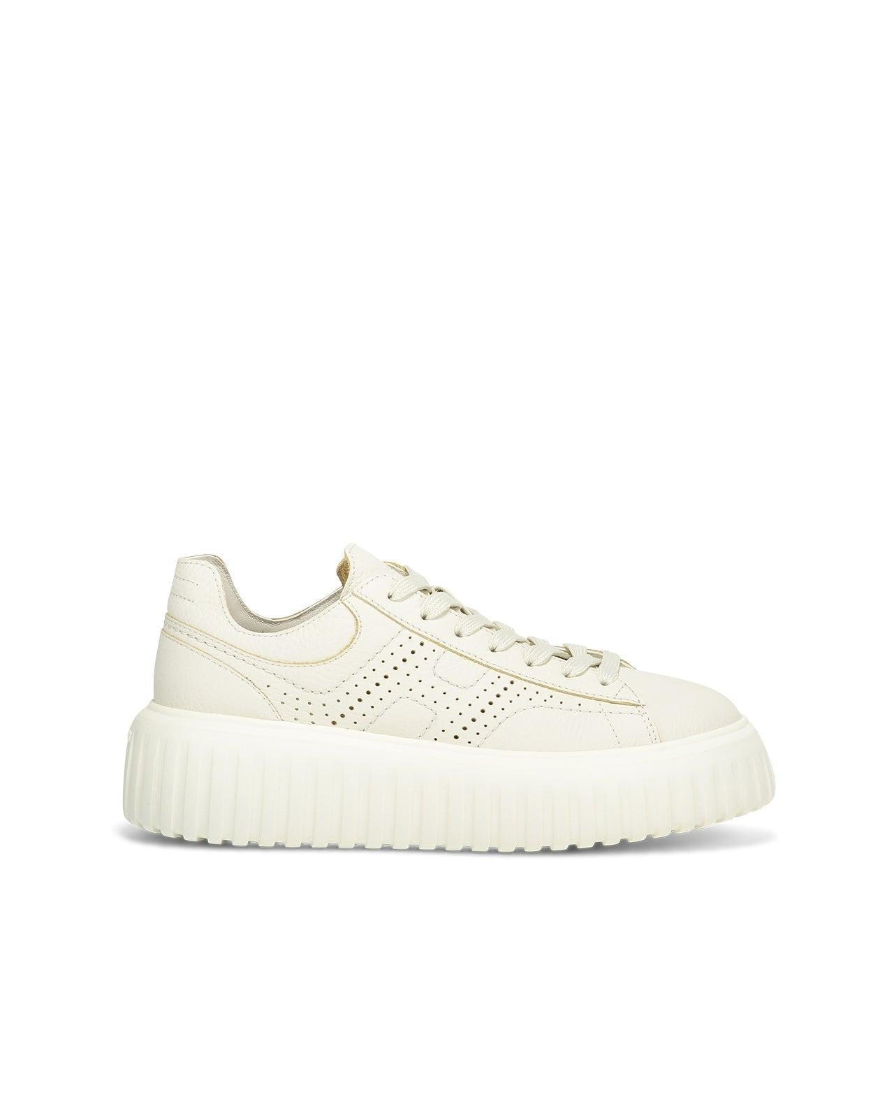 Hogan scarpe h-stripes bianco donna in pelle HXW6450FJ50KCO B013 HOGAN 