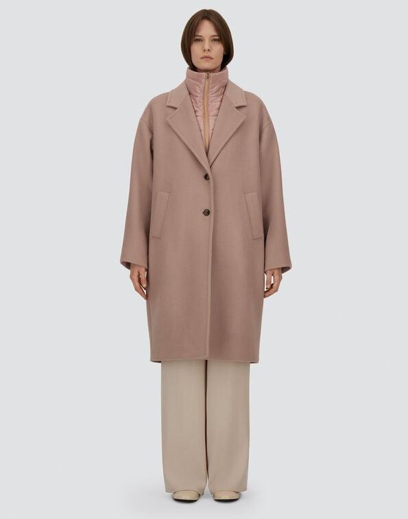 CAPPOTTO IN VELOUR WOOL CLOTH E NYLON ULTRALIGHT<BR/> CA000594D33477 4135 HERNO 