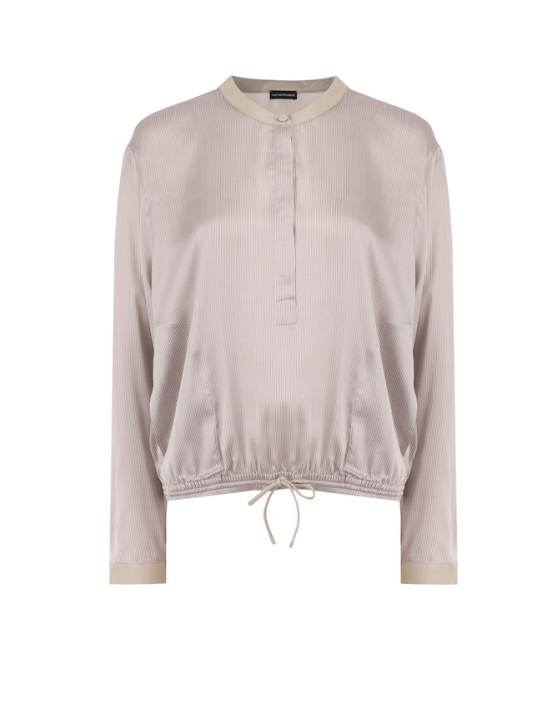 Blusa dal texture stropicciato EW004332AF25637 F1010 ARMANI 