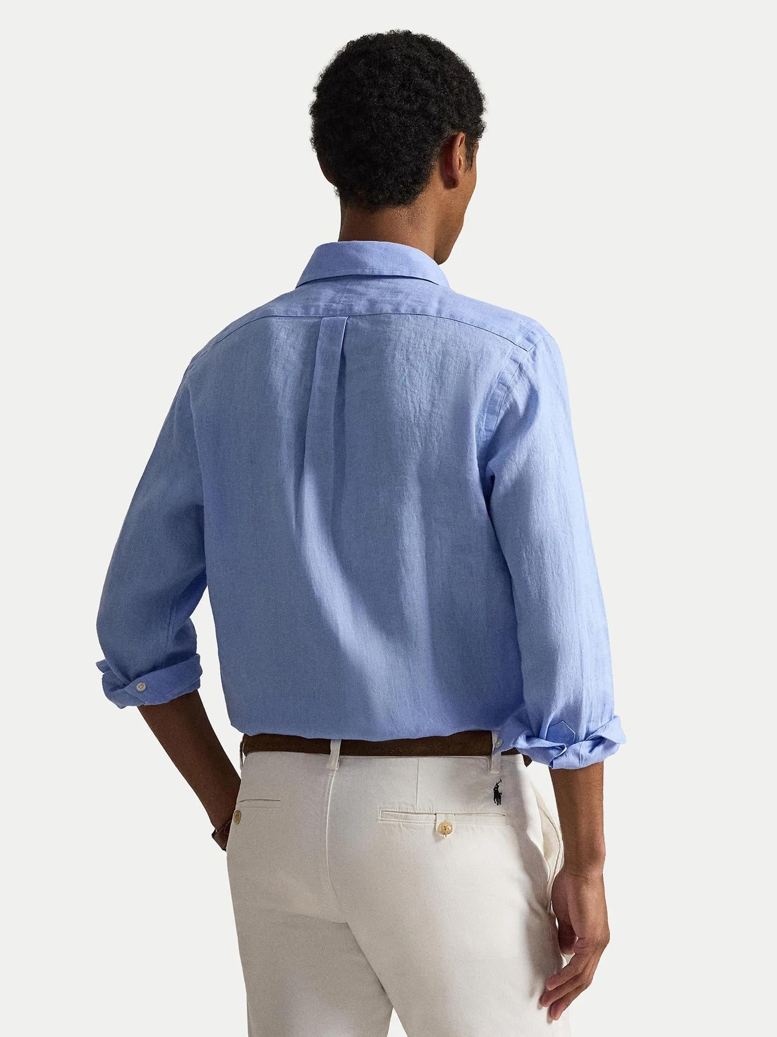 Camicia uomo in puro lino 710968915 504 RALPH LAUREN 