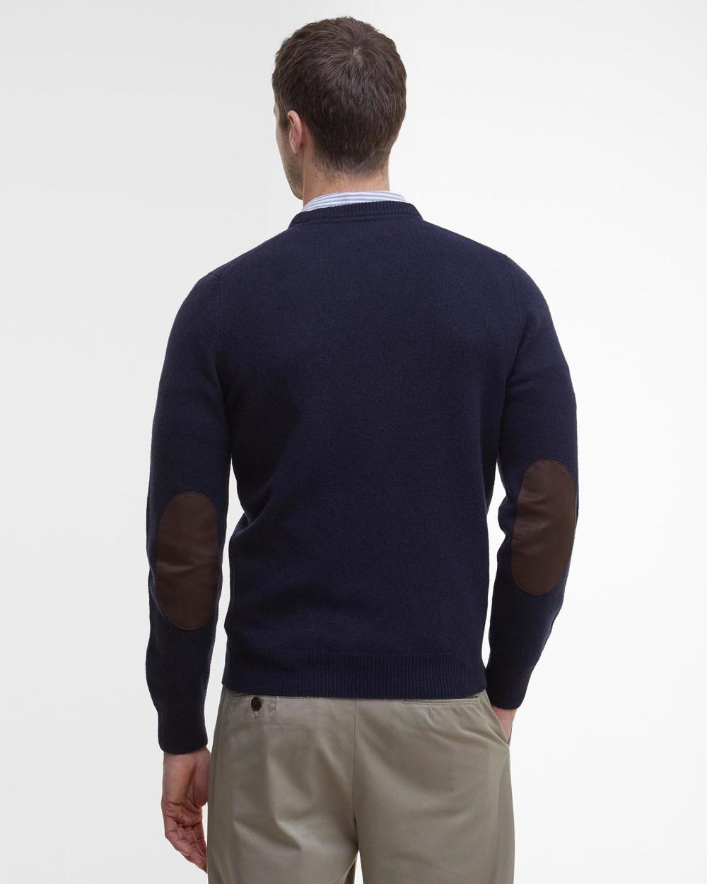 Maglione uomo Essential in lana merinos MKN0584 NY91 BARBOUR 