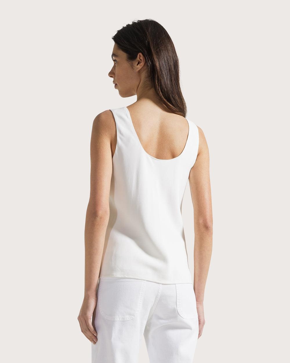 Top canotta in cady crêpe viscosa<BR/> TO0200460206 002 SEVENTY 