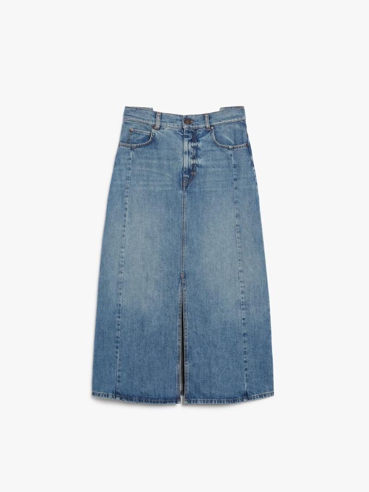 Gonna donna lunga in denim di cotone GESSO 006 WEEKEND 