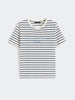 T-shirt in jersey con grafica - BLU