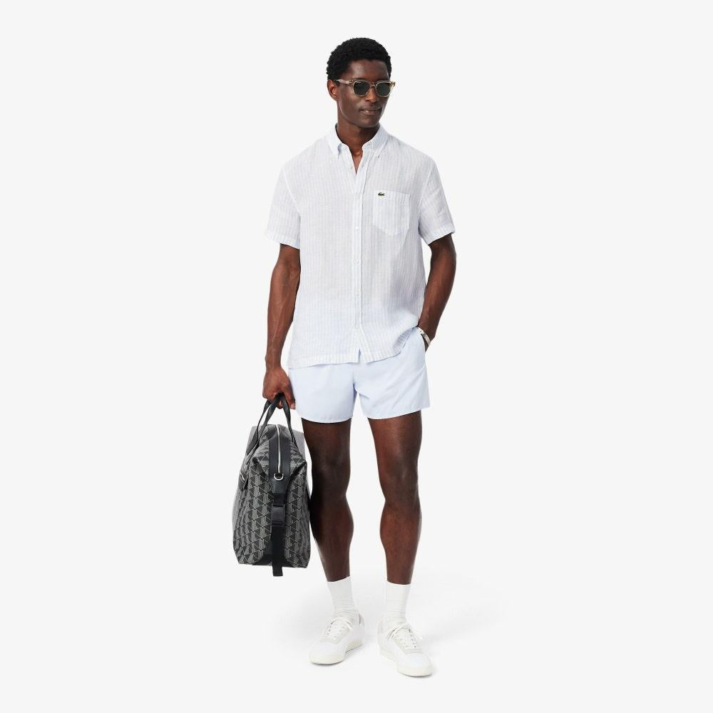 Camicia in lino a maniche corte CH8061 29I LACOSTE 