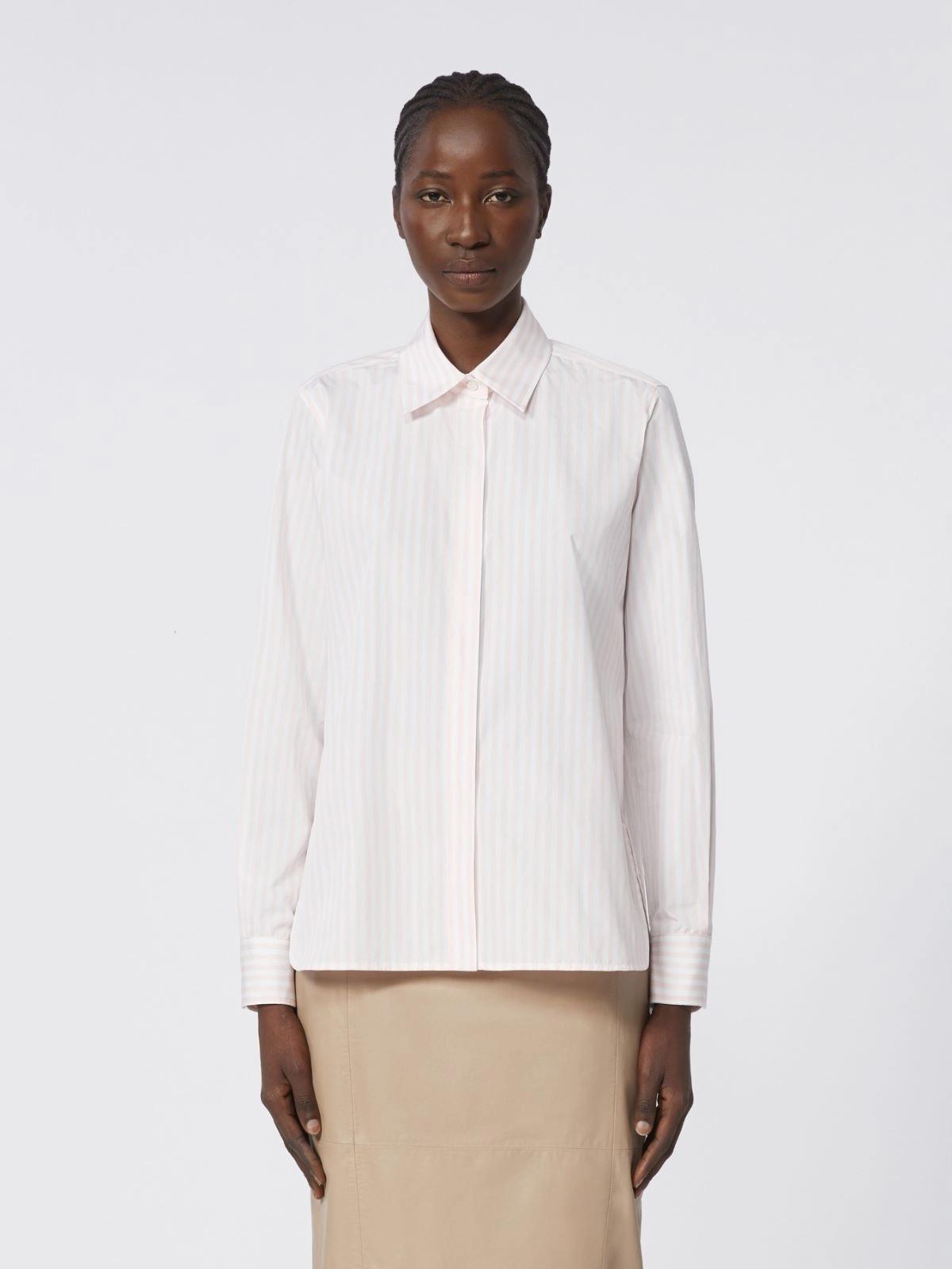MXMACCENNI<BR/>Camicia in popeline a righe MXMACCENNI 001 MAX MARA 