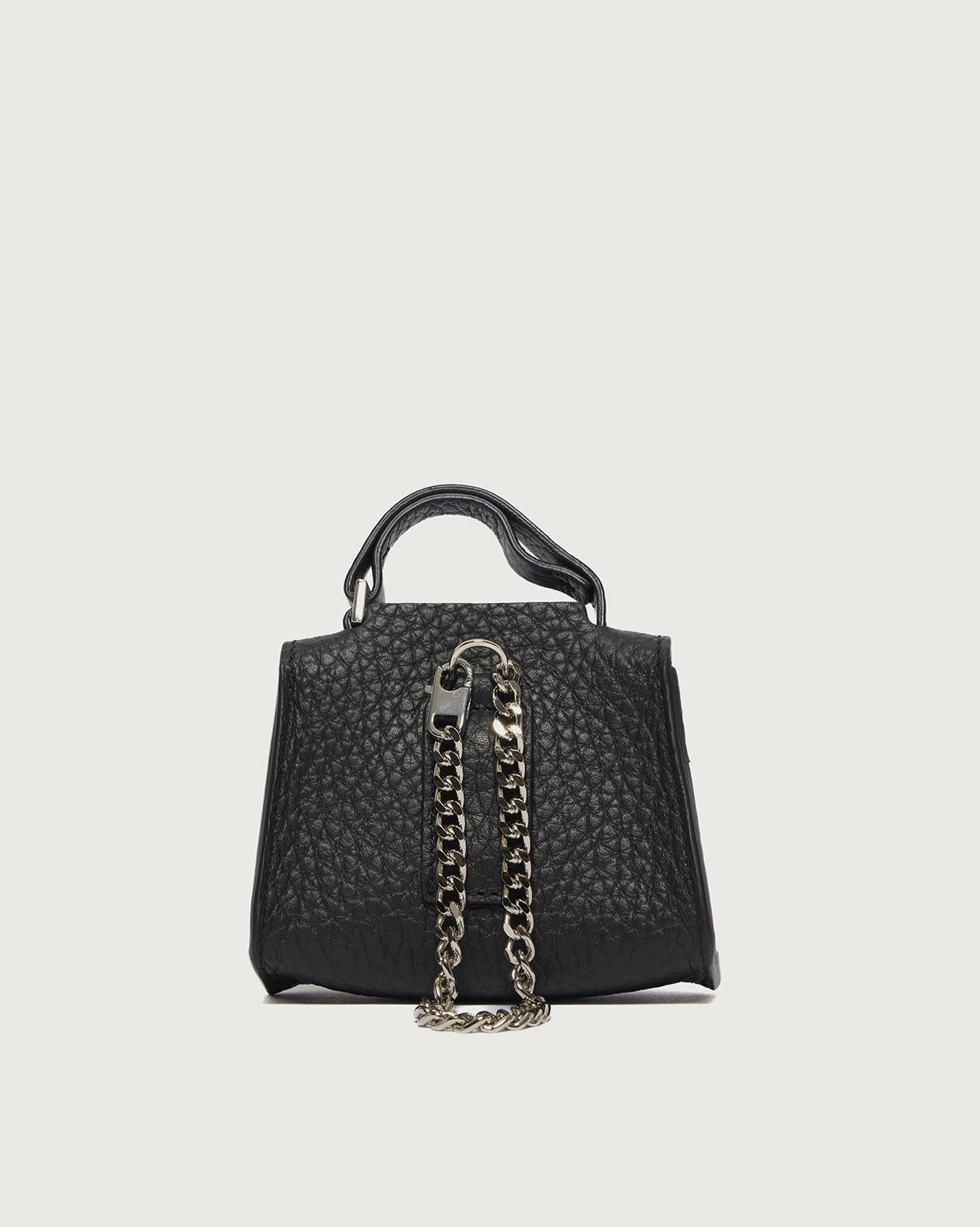 Charm Mini Sveva Soft in pelle<BR/> CHA023SOF NERO ORCIANI 