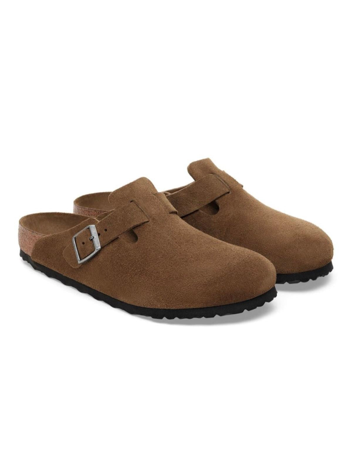 Sandalo Boston in pelle scamosciata 1030861BOSTON DARKTEA BIRKENSTOCK 