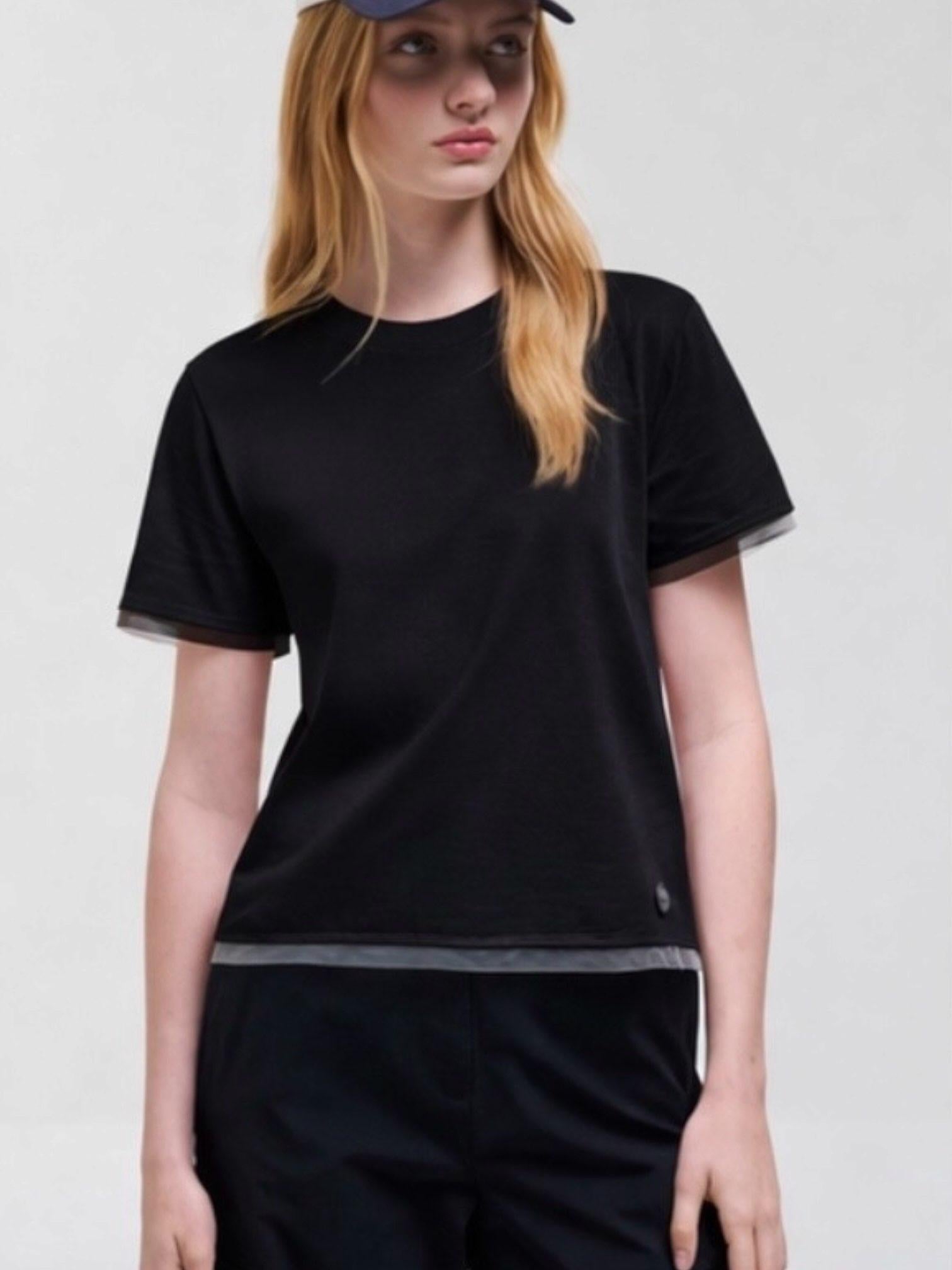T-shirt con dettagli in tulle<BR/> 86746SH 99 COLMAR 