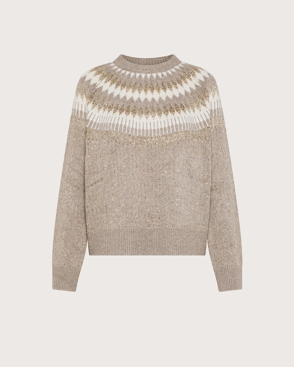 Maglione disegno norvegese in lana MT3963910769 060 SEVENTY 