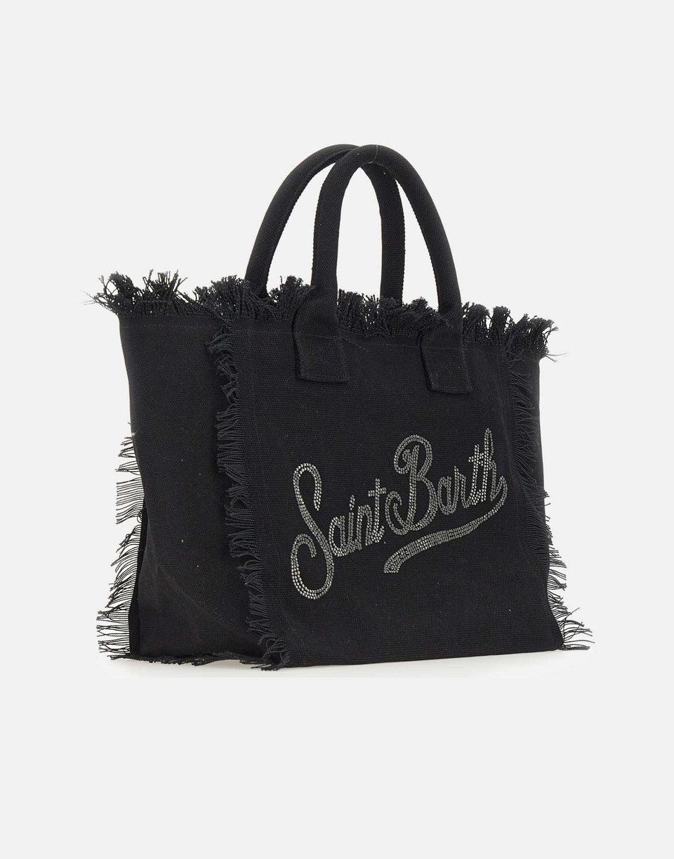 Borsa a mano "Vanity"mini con logo strass VAMI001 02563L MC2 SAINT BARTH 