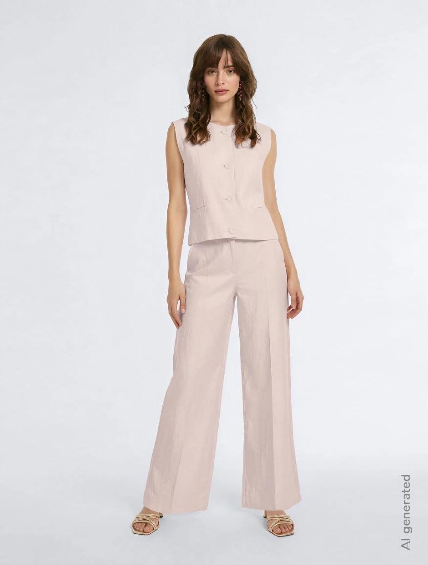 PANTALONI IN MISTO LINO IBLVINO 002 IBLUES 
