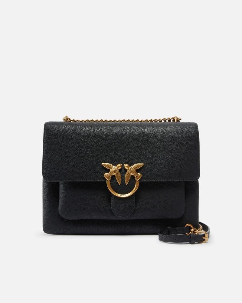 Borsa a tracolla grande Love Bag in pelle<BR/> 104527A29Q Z99Q PINKO 