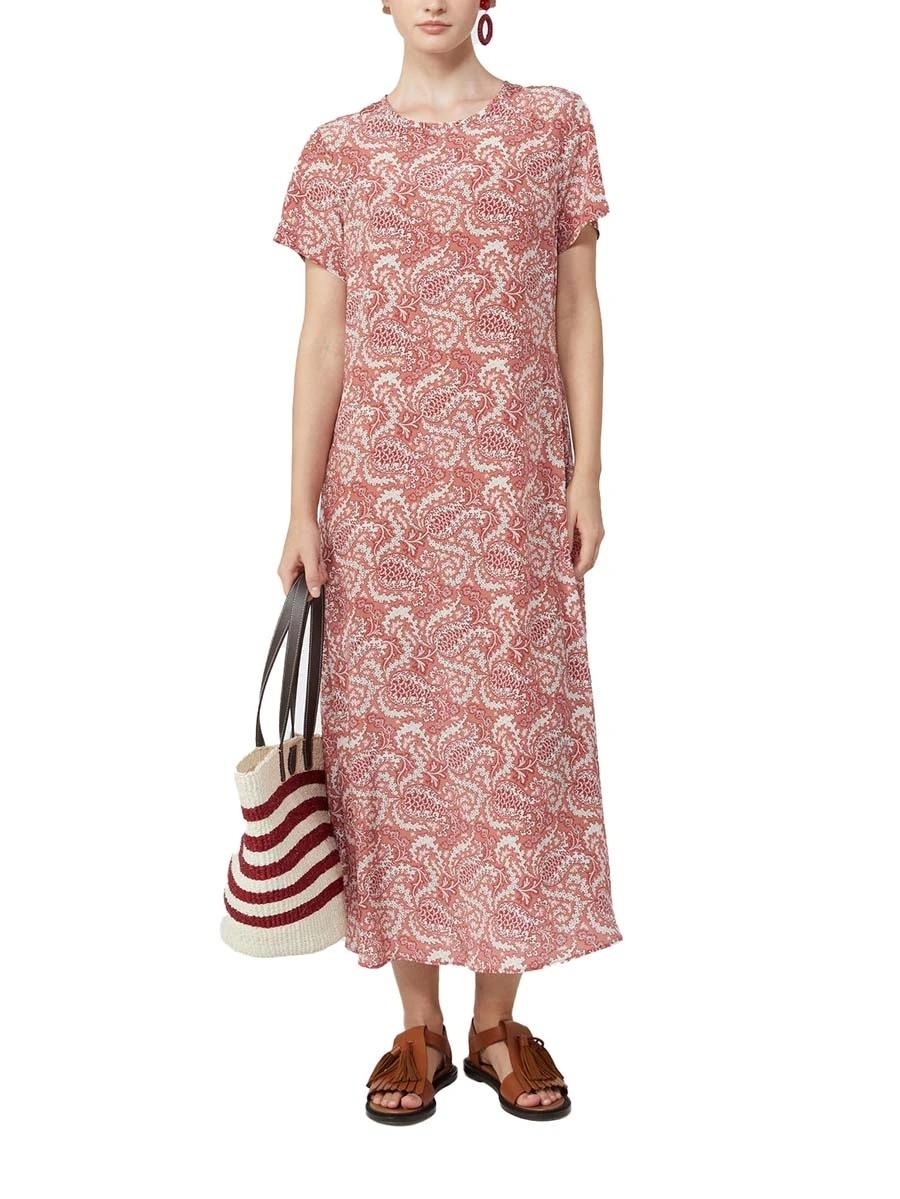 Abito in crêpe de Chine di seta stampata WKDCRESPO 007 WEEKEND 