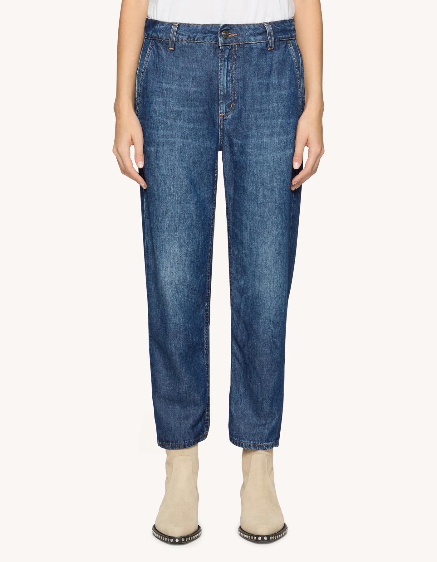 Jeans Willa loose in denim fisso lyocell