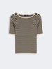 T-shirt aderente in viscosa stretch