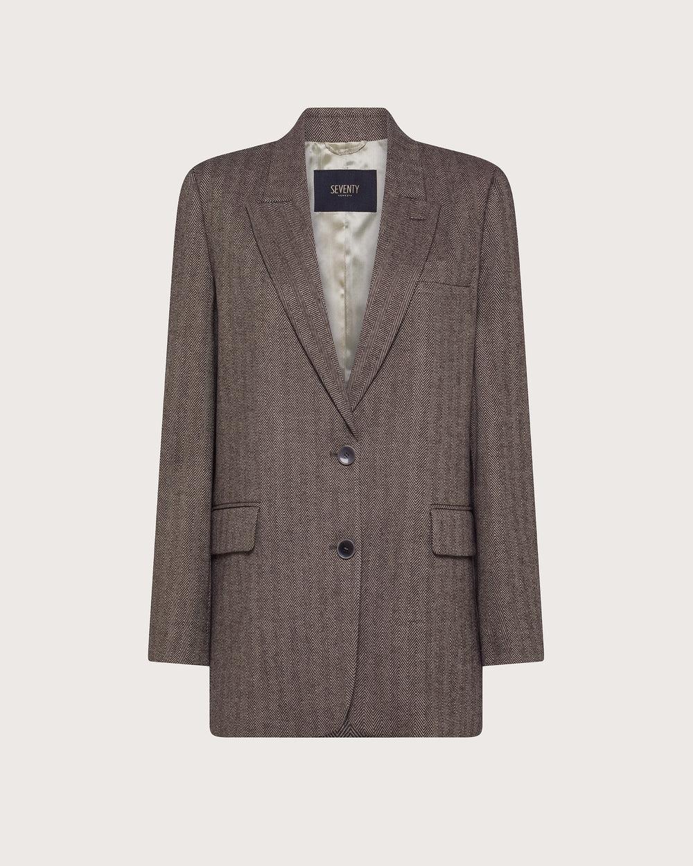 Blazer monopetto oversize GI0895160254 065 SEVENTY 