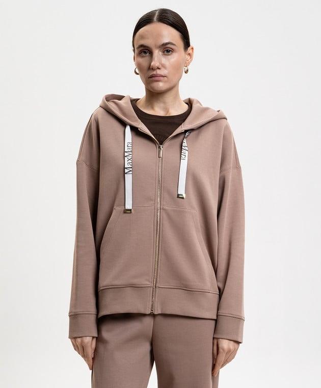 Felpa con zip in jersey tecnico SMMJOUR 002 S MAX MARA 