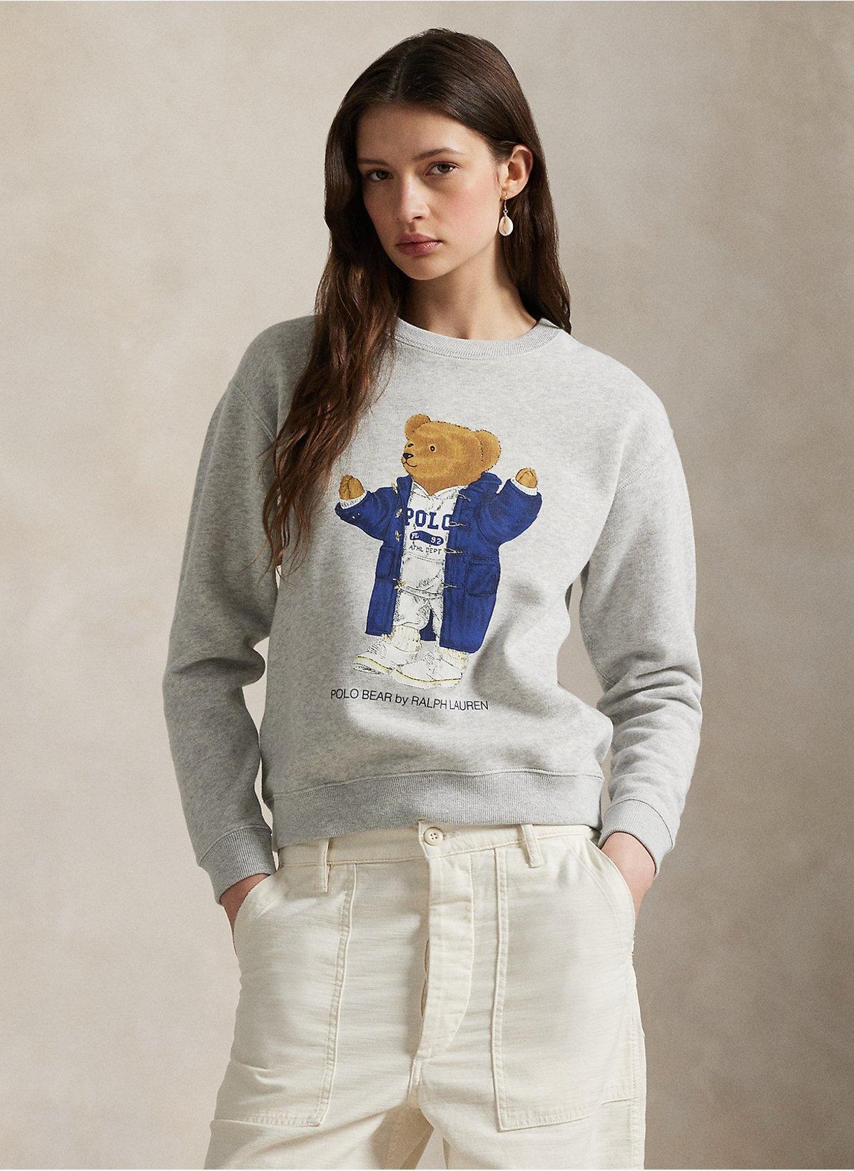 Felpa in misto cotone stampa Polo Bear 211972794 001 RALPH LAUREN 