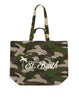 Borsa Tote Essential Beach in Cotone Camouflage