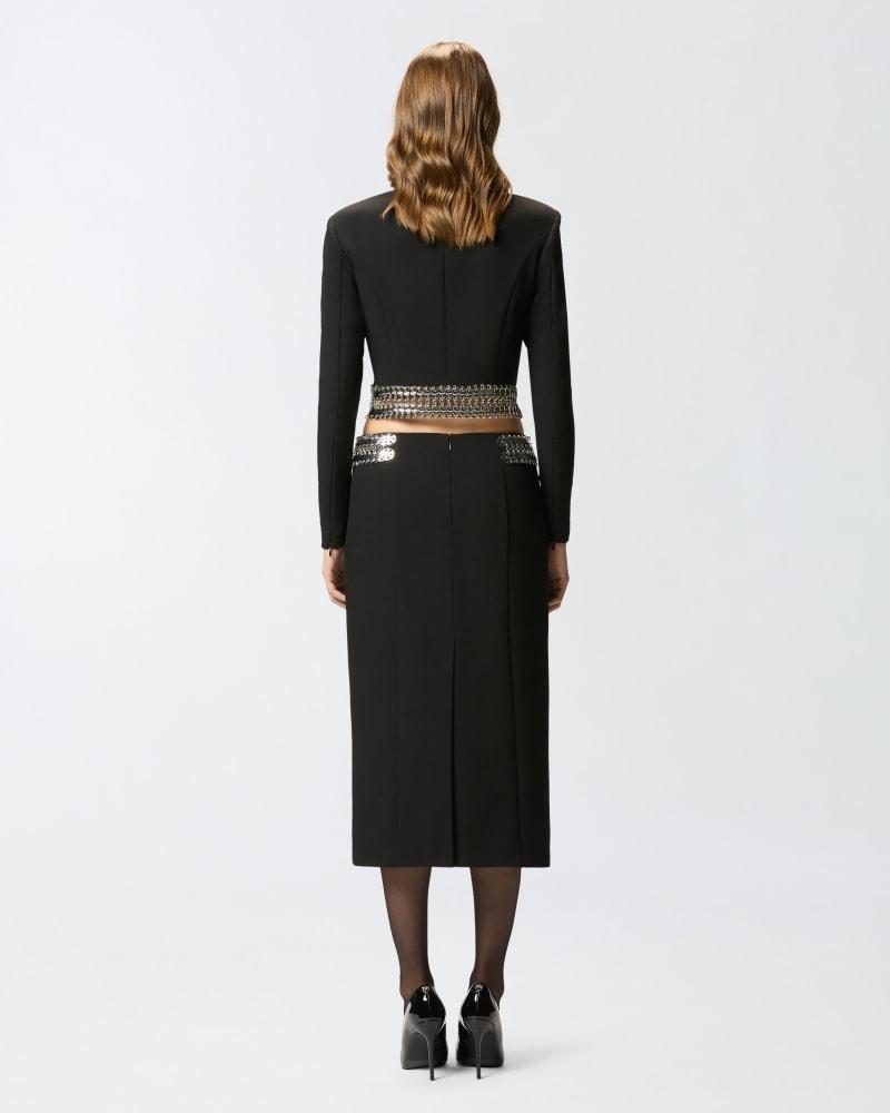chela Gonna midi con decorazioni in metallo 105954A2YH Z99 PINKO 