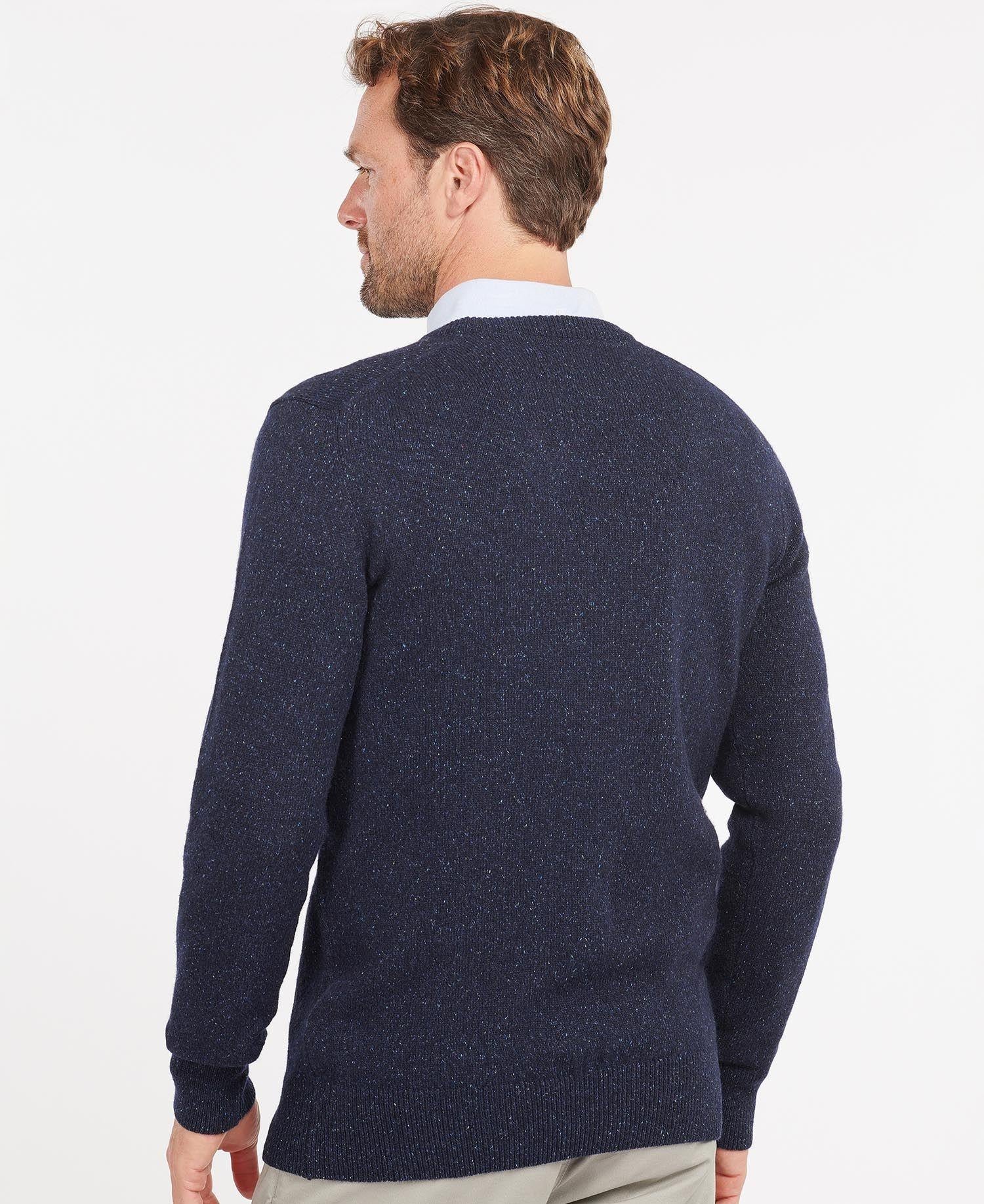 Men's pure wool crew neck sweater