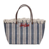 CITY BAG MID FRINGE DOUBLE STRIPES