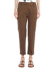 Pantalone a sigaretta in gabardina di cotone stretch