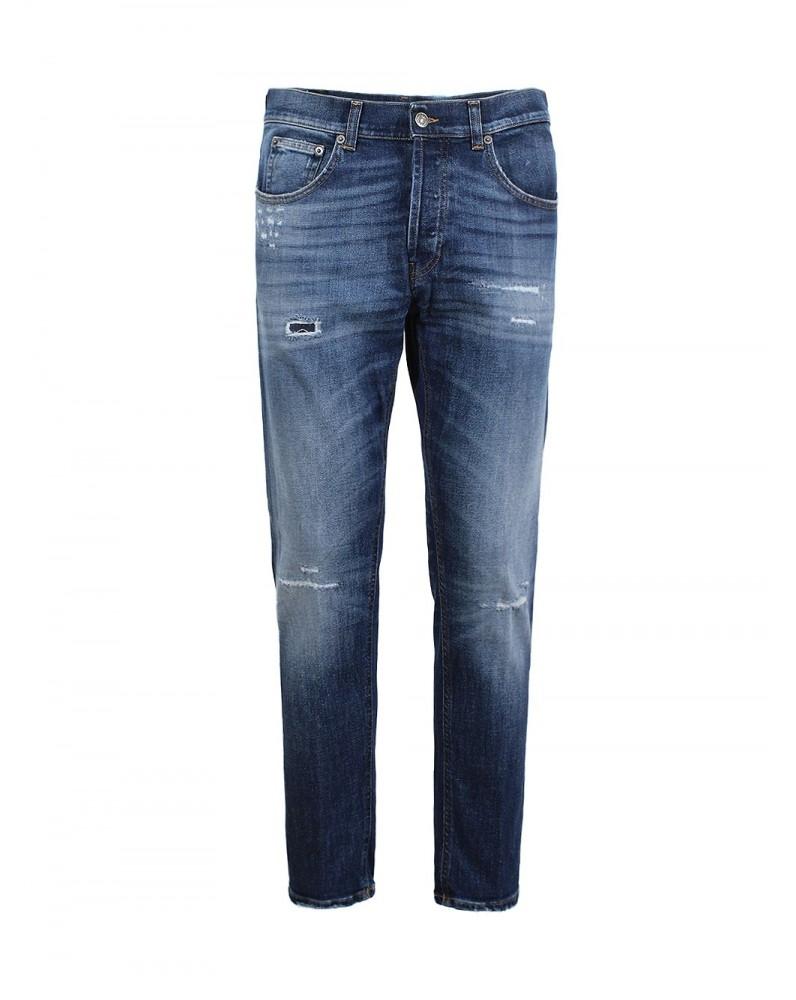 Jeans Dian carrot in denim fisso