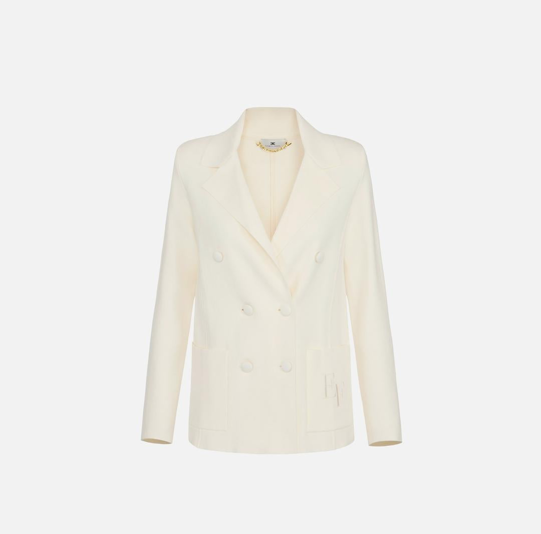 Giacca in maglia con ricamo MK52S57E2 DZ9 ELISABETTA FRANCHI 
