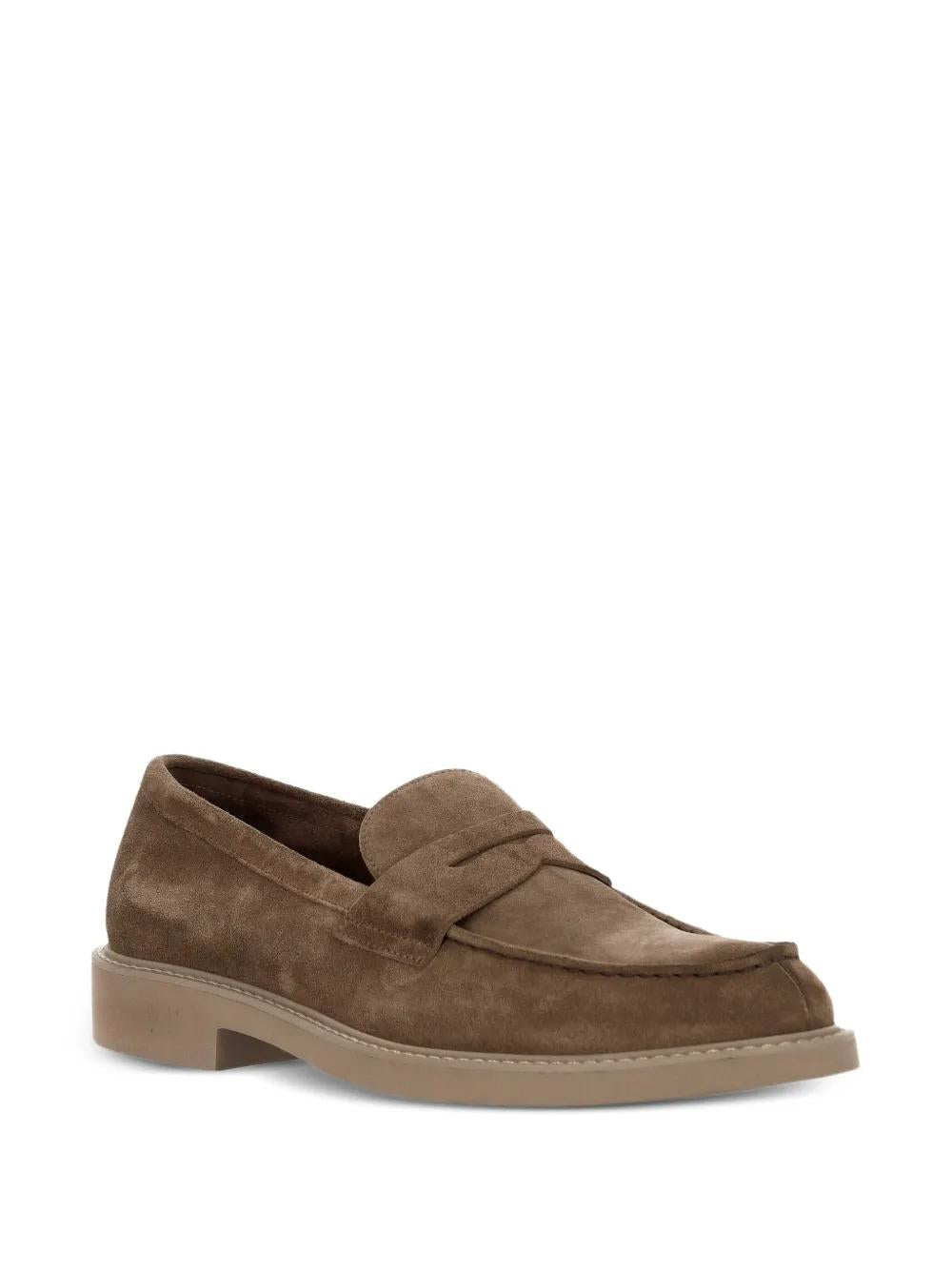 Mocassini Doucal's Uomo Pelle Scamosciata Beige DU2405ROBEUY009ZM08 ORZO DOUCAL'S 