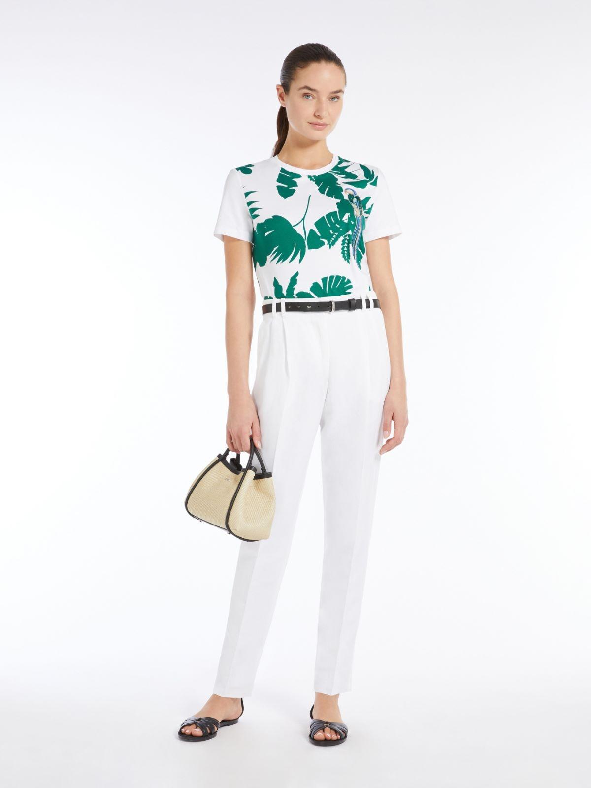 T-shirt in jersey con stampa e applicazione<BR/> WON 004 MAX MARA STUDIO 