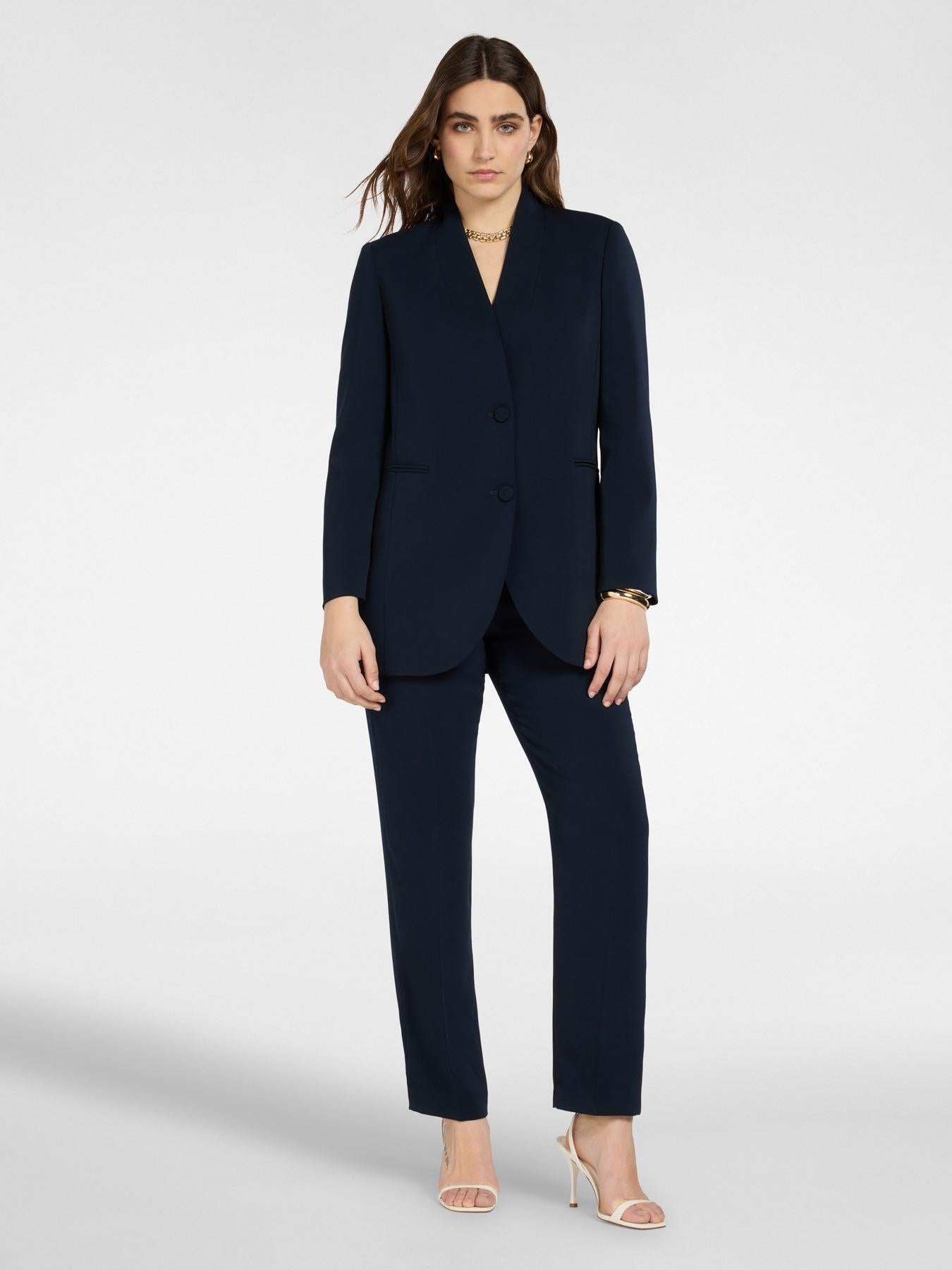 Pantaloni in cady<BR/> P019P000468N 34 ELENA MIRO 