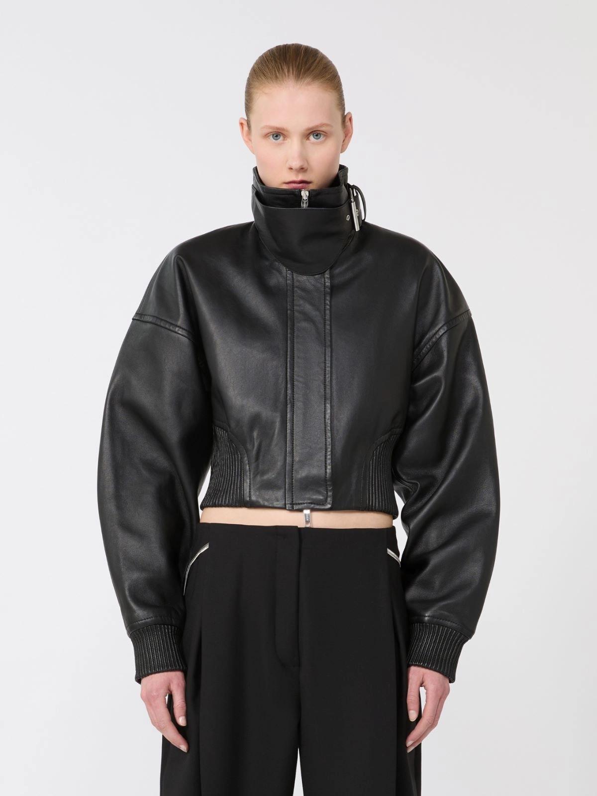 SPXOSSIDO<BR/>Giacchino corto in pelle SPXOSSIDO 002 SPORTMAX 