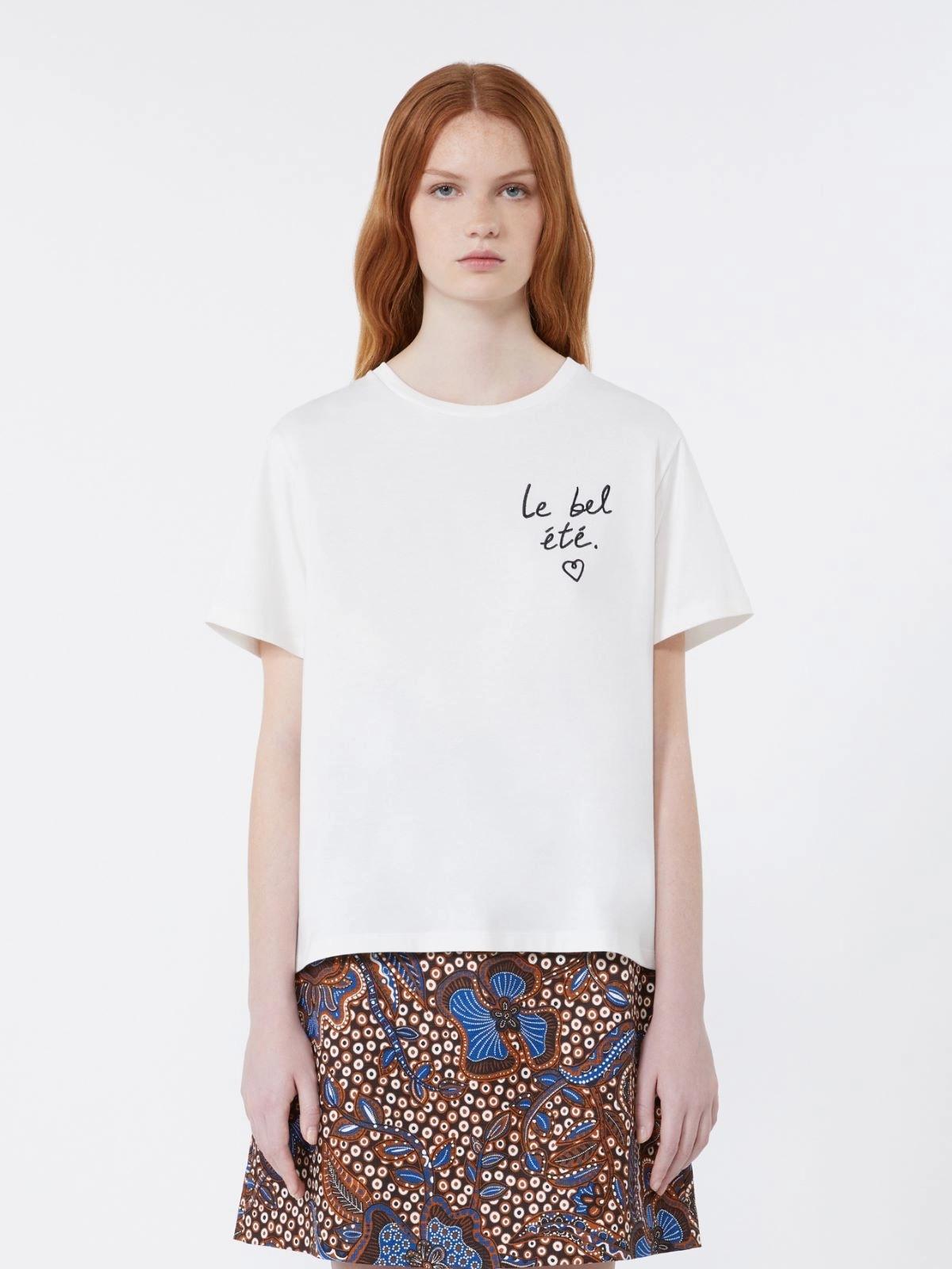 T-shirt in jersey con grafica - BIANCO<BR/> WKDBORA 001 WEEKEND 