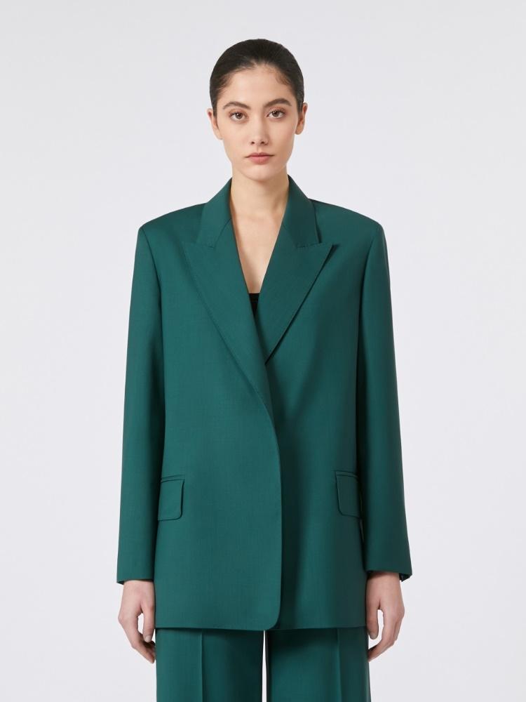 Blazer in tela di lana con cintura TALENTO 007 MAX MARA 