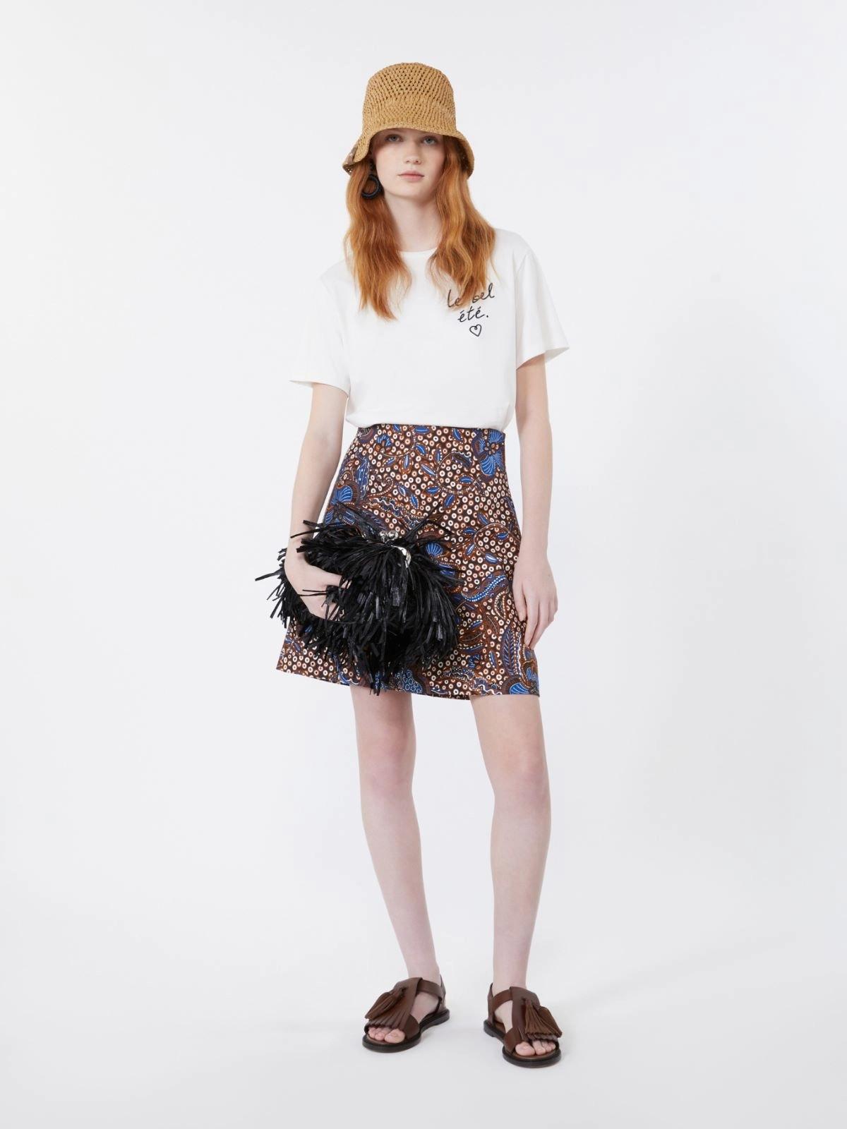 T-shirt in jersey con grafica - BIANCO<BR/> WKDBORA 001 WEEKEND 