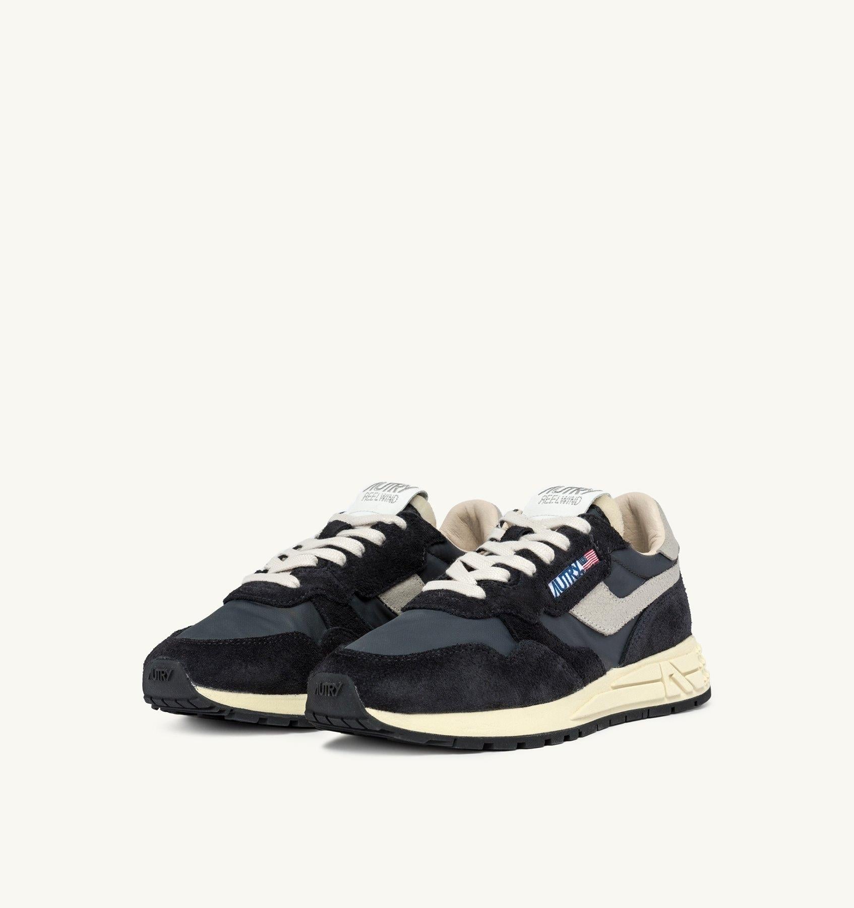 Scarpa uomo in pelle e tessuto tecnico Reelwind