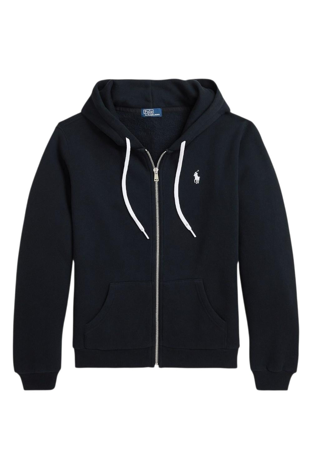 Felpa in misto cotone con zip e cappuccio 211943008 003 RALPH LAUREN 