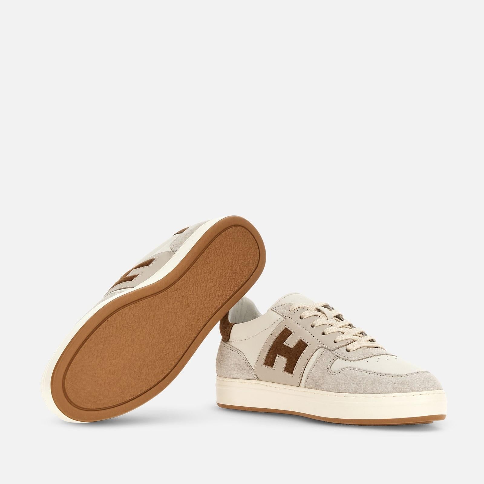 Sneakers Hogan H-TV<BR/>Marrone Avorio HXM6680FZ00UHC 687N HOGAN 